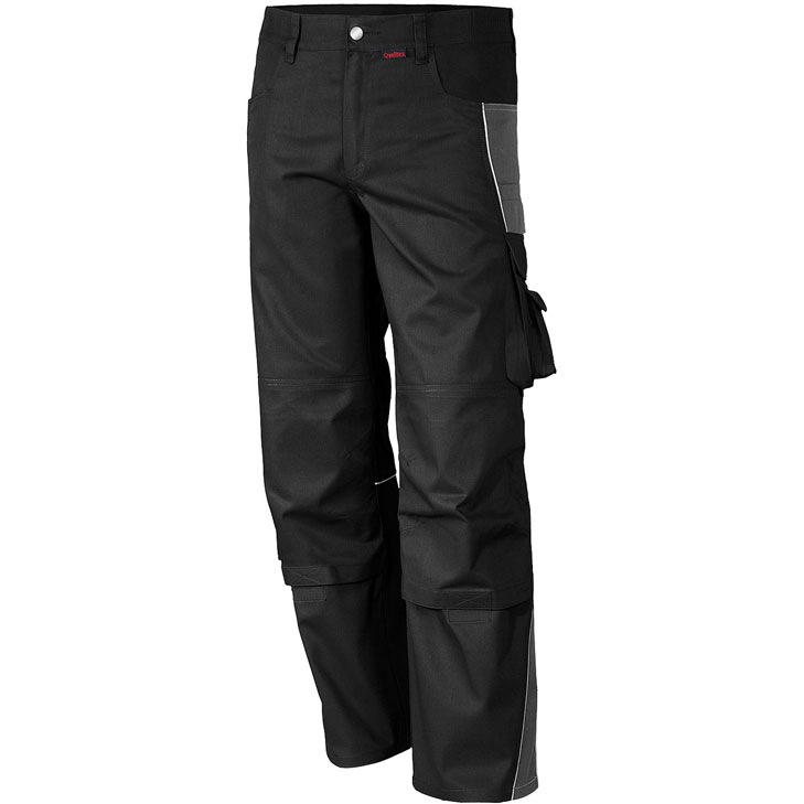 4046987033699 - Arbeitshose pro in schwarz grau Größe 24 - Bundhose mg 245 g - PROfessionals-Werkstatthose - schwarz grau - 24 - Qualitex