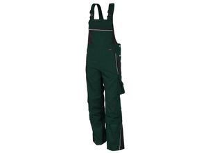 4046987046842 - Arbeitshose pro in grün schwarz Größe 56 - Latzhose mg 245 g - Blaumann für PROfessionals - grün schwarz - 56 - Qualitex