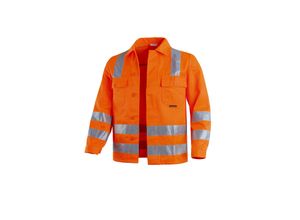 4046987050849 - Arbeitsjacke pro Warnschutz in warnorange Größe 68 - Bundjacke - Warnschutz Werkstattjacke - warnorange - 68 - Qualitex