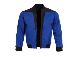 4046987059767 - Arbeitsjacke X-Serie in kornblau schwarz Größe M - X-trem strapazierfähige Bundjacke - Werkstattjacke - kornblau schwarz - M