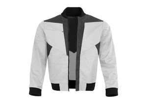 4046987059866 - Arbeitsjacke X-Serie in weiss grau Größe 2XL - X-trem strapazierfähige Bundjacke - Werkstattjacke - weiss grau - 2XL - Qualitex