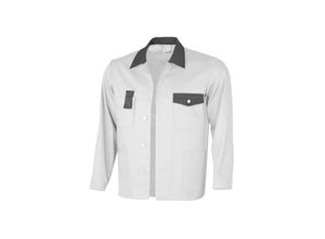 4046987062330 - Arbeitsjacke basic 2-farbig in weiss grau Größe 98 - Bundjacke bw 240 g - standard Werkstattjacke - weiss grau - 98 - Qualitex 4046987062330 - Arbeitsjacke basic 2-farbig in weiss grau Größe 98 - Bundjacke bw 240 g - standard Werkstattjacke - weiss grau - 98 - Qualitex