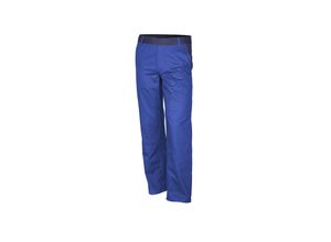 4046987062354 - Arbeitshose basic 2-farbig in kornblau marine Größe 106 - Bundhose bw 240 g - standard Werkstatthose - kornblau marine - 106 - Qualitex