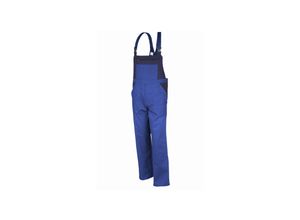 4046987062767 - Arbeitshose basic 2-farbig in kornblau marine Größe 102 - Latzhose bw 240 g - standard Blaumann - kornblau marine - 102 - Qualitex