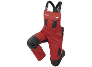 4046987086060 - QUALITEX HIGH QUALITY WORKWEAR Latzhose IND red dahlia phantom Herren 26