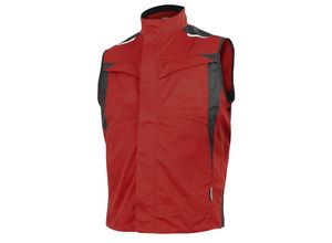 4046987086916 - QUALITEX HIGH QUALITY WORKWEAR Weste IND red dahlia phantom Damen 3XL Herren 3XL