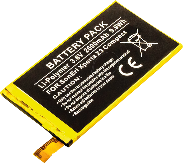 4047038133221 - AKKU 13322 - Smartphone-Akku für Sony-Geräte Li-Po 2600 mAh 4047038133221 - AKKU 13322 - Smartphone-Akku für Sony-Geräte Li-Po 2600 mAh