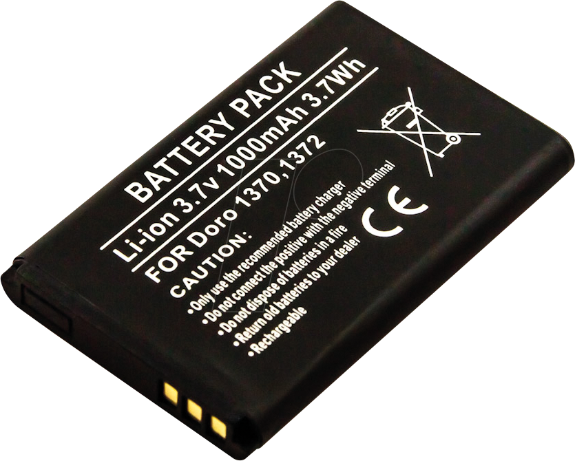 4047038134433 - AKKU 13443 - Ersatzakku für Doro 1370 Li-Ion 1000 mAh