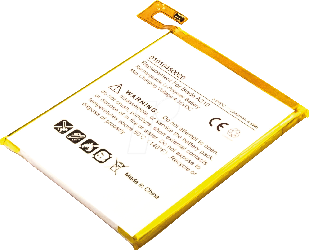 4047038309299 - AKKU 30929 - Smartphone-Akku für ZTE-Geräte Li-Po 2240 mAh 4047038309299 - AKKU 30929 - Smartphone-Akku für ZTE-Geräte Li-Po 2240 mAh