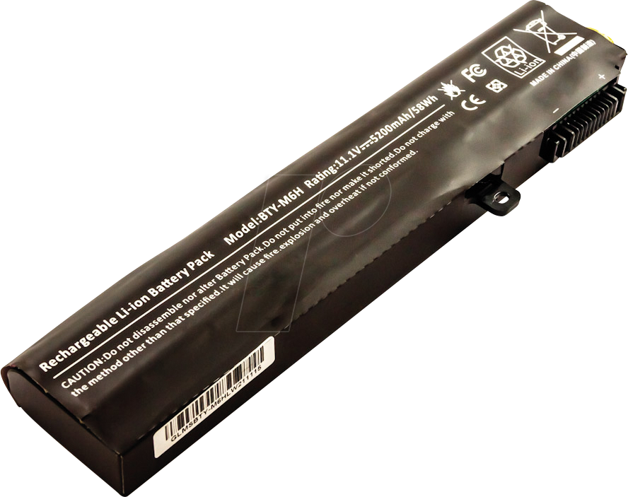 4047038541194 - AKKU 54119 - Notebook-Akku für MSI Li-Ion 5200 mAh