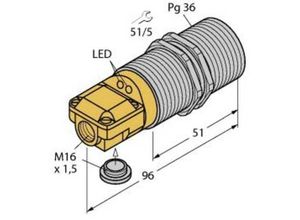 4047101074970 - Induktiver Sensor bündig PNP Wechsler BI25-G47SR-VP4X2