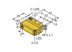 4047101081206 - Induktiver Sensor bündig PNP Schließer BI5U-Q12-AP6X2-H1141