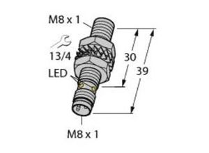 4047101301564 - Induktiver Sensor bündig PNP Schließer BI3U-EM08-AP6X-V1131