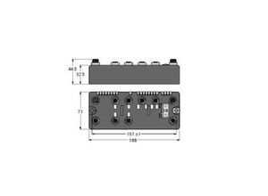 4047101323597 - BLCEN-6M12LT-2RFID-S-8XSG-P 6811454 Sensor Aktorbox aktiv 1 St