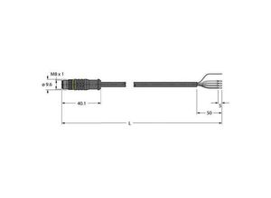 4047101337372 - 6627486 Sensor- Aktor-Anschlussleitung 5 m Polzahl 4 1 St