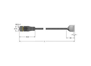 4047106157487 - 6625460 Sensor- Aktor-Anschlussleitung 10 m Polzahl 8 1 St