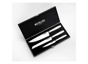 4047125109016 - 4-tlg Messerset in Geschenkbox Messer-Set Besteck Kochmesser Brotmesser und Allzweckmesser - Michelino