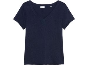 4047256719153 - Marc OPolo DENIM T-Shirt V-Ausschnitt uni für Damen blau L