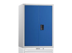 4047417507988 - LISTA Aufsatzschrank mit Flügeltüren mit Vollblechtüren HxBxT 1000 x 717 x 725 mm enzianblau 4047417507988 - LISTA Aufsatzschrank mit Flügeltüren mit Vollblechtüren HxBxT 1000 x 717 x 725 mm enzianblau
