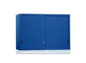 4047417508107 - LISTA Aufsatzschrank mit Schiebetüren Türen aus Vollblech HxBxT 1000 x 1023 x 725 mm enzianblau