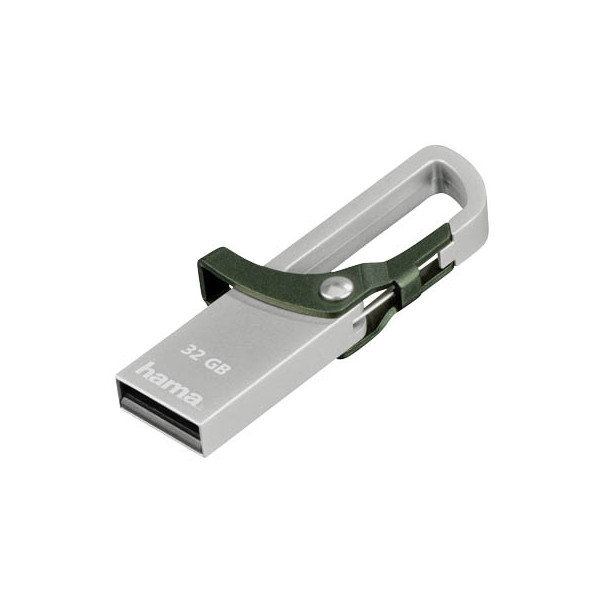 4047443213891 - USB-Stick Hook-Style USB 20 silber schwarz 32 GB 4047443213891 Hama