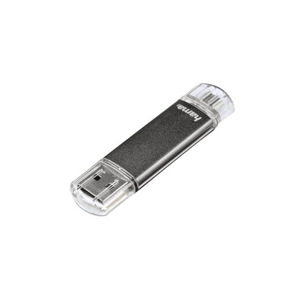 4047443215475 - USB-Stick Laeta Twin usb 20 Laeta Twin usb 20 16Gbyte grau Laeta Twin usb 20 16Gbyte grau - Hama