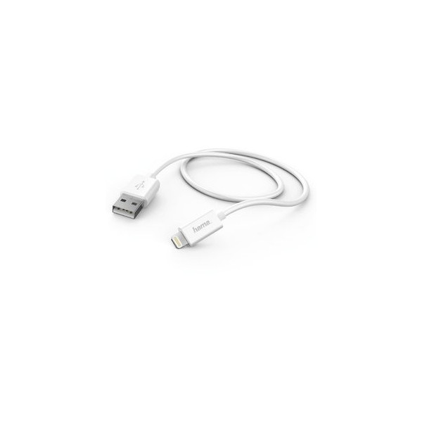 4047443318183 - Anschlusskabel Basic USB A Lightning-ST ST L 1 m weiß 4047443318183 Hama