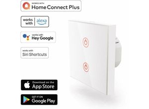 4047443387202 - Wifi-Schalter eleganter minimalistischer und funktionaler Touch-Lichtschalter compatible mit Alexa   Google Home (Unterputz funktioniert ohne