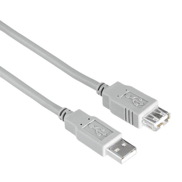 4047443400086 - hama USB 20 A Kabel 30 m grau