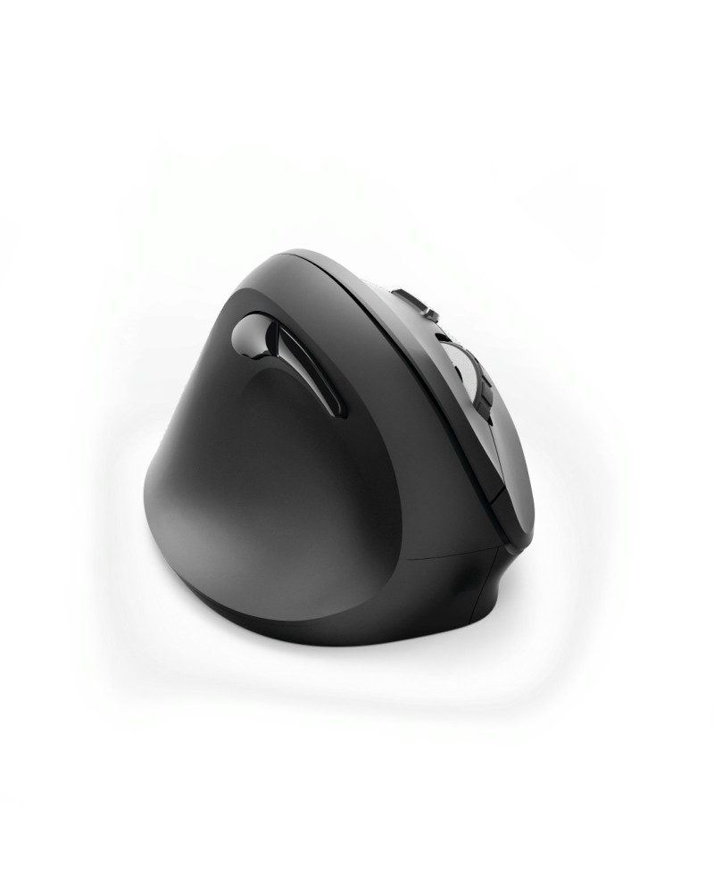 4047443424822 - EMW-500L Vertical Ergonomic Left-handed Wireless Mouse 6 Buttons black - Ergonomische Maus (Schwarz)