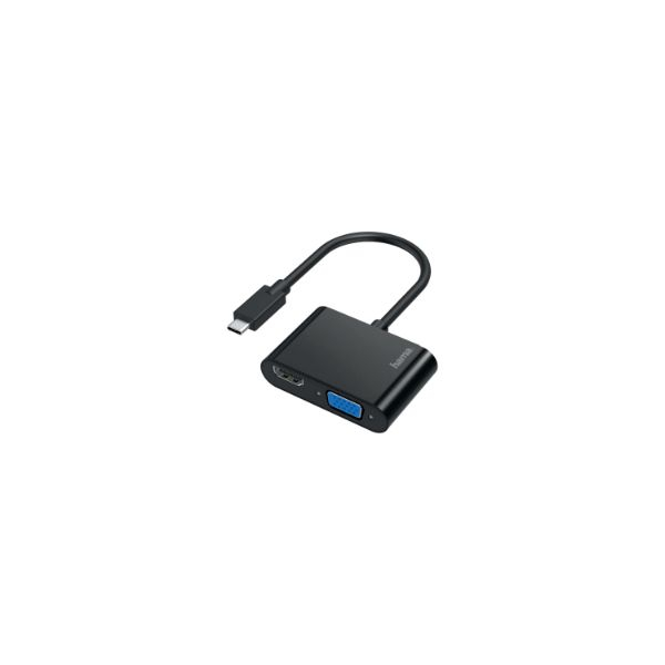 4047443437143 - 00200313 USB-C®   HDMI   VGA Adapter [1x USB-C® Stecker - 1x VGA-Buchse HDMI-Buchse] Schwarz