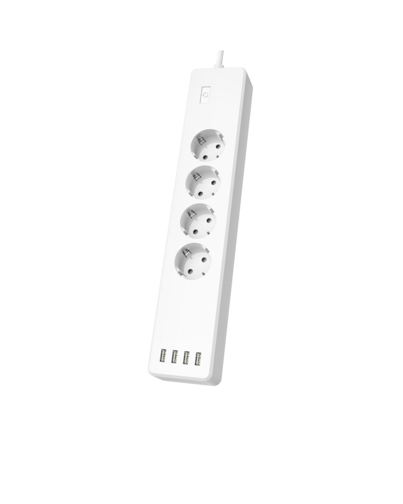 4047443443052 - WLAN Socket Strip - Smart Power-Steckdosenleiste - Wechselstrom 220-240 V - 2300 Watt - Wi-Fi - Ausgangsanschlüsse 4 (4 x USB 4 x Spannung)