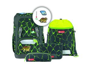 4047443443502 - Schulrucksackset GIANT Dino Tres 5-tlg (2023) grün