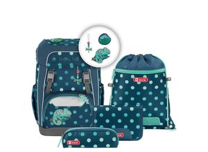 4047443460776 - Step by Step® Schulrucksack-Set Giant Tropical Chameleon grün