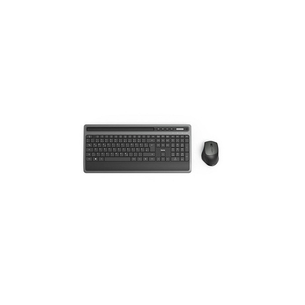 4047443479662 - hama 00182685 Multimedia-Funktastatur- Maus-Set KMW-600 Schwarz Anthrazit QWERTZ DE