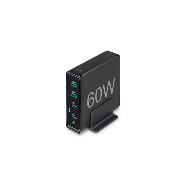 4047443487605 - USB-Ladestation 60 w Innenbereich Ausgangsstrom (max) 3000 mA usb-a usb-c® Anzahl Ausgänge - Hama