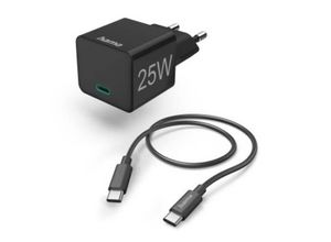 4047443489616 - Mini 25W USB-Ladegerät 25 w Innenbereich Steckdose Ausgangsstrom (max) 3000 mA usb-c® Anzahl - Hama