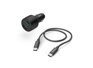 4047443500991 - Auto-Schnellladegerät 1x USB-C 1x USB-A PD QC Ladeset 32 W Schwarz