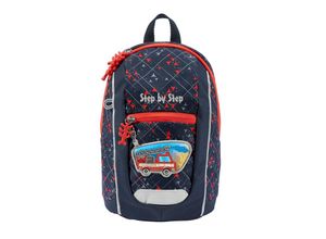 4047443501073 - Step by Step® Kindergartenrucksack Zweiwegereißverschluss Anhänger 6 Liter für Kinder blau