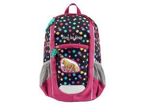 4047443501110 - Step by Step® Kindergartenrucksack Reißverschluss wasserabweisend 10 Liter für Kinder schwarz