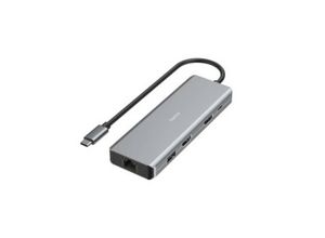 4047443502094 - Connect2Media 9 Port USB 32 Gen 1-Hub (USB 30) mit Schnellladeport mit USB-C Stecker Ultra HD-fähig Grau