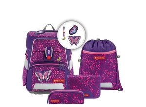 4047443504098 - SPACE SHINE Schulranzen Set 5tlg Butterfly Night Ina-Butterfly Night Ina