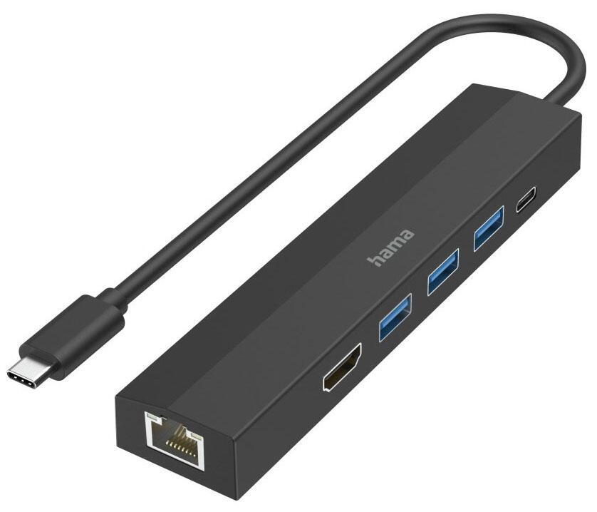 4047443505484 - 6 Port USB 32 Gen 1-Hub (USB 30) mit Schnellladeport mit USB-C Stecker Ultra HD-fähig Schwarz