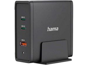 4047443513984 - USB-Ladestation schwarz 12 m 140 Watt 4047443513984 Hama