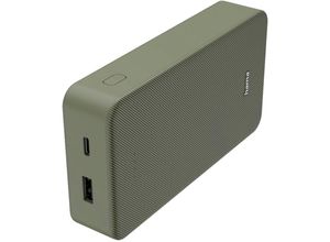 4047443514783 - Powerbank Colour 20 20000mAh USB-C+USB-A Green Powerbank (Akku) - Grün - 20000 mAh