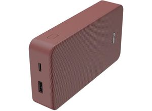 4047443514790 - Powerbank Colour 20 20000mAh USB-C+USB-A Red Powerbank (Akku) - Rot - 20000 mAh