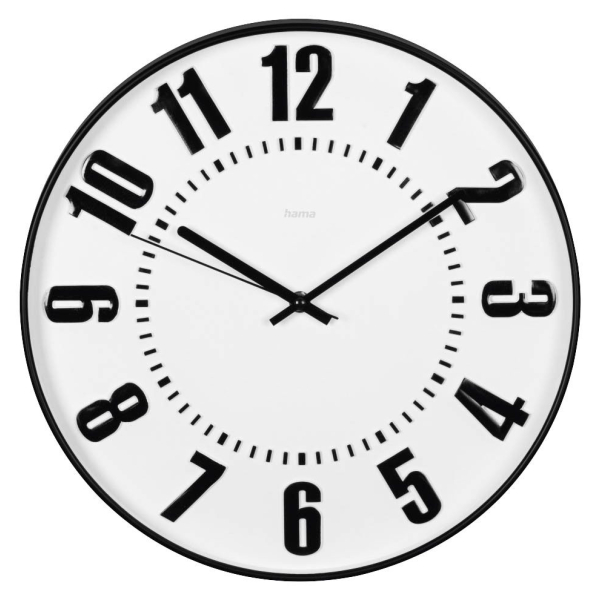 4047443517654 - Wanduhr Formentera weiß schwarz Kunststoff Ø 350 cm 4047443517654 Hama 4047443517654 - Wanduhr Formentera weiß schwarz Kunststoff Ø 350 cm 4047443517654 Hama