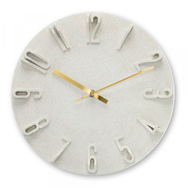 4047443519986 - 185880 Wanduhr Korfu beige    30cm 3D Ziffern                185880 185880 4047443519986