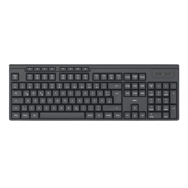 4047443520371 - WK-200 Tastatur kabellos schwarz 4047443520371 Hama