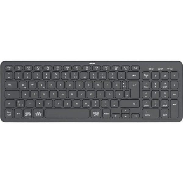 4047443520395 - WK-300 Tastatur kabellos schwarz 4047443520395 Hama